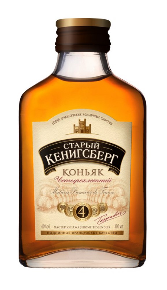 Коньяк Старый Кенигсберг 4 года 40% 0,1л