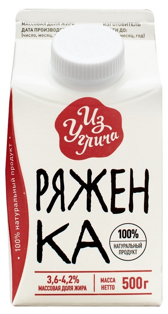 Ряженка Из Углича 3,6-4,2% 500г