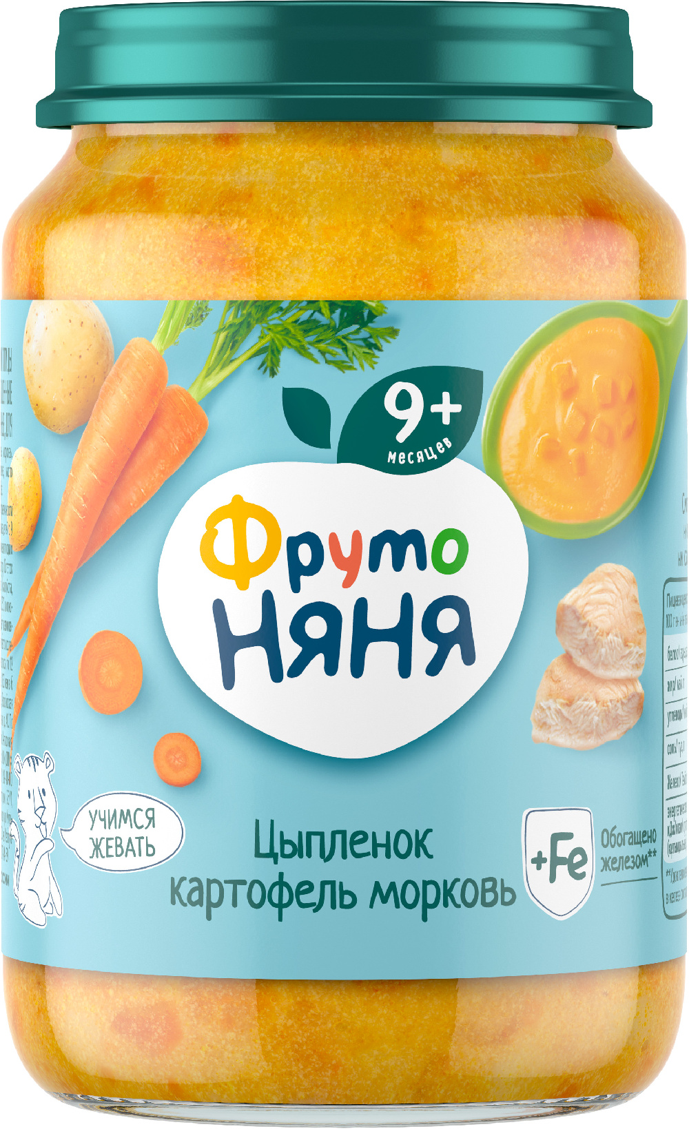Пюре ФрутоНяня цыпленок-овощной суп 190г