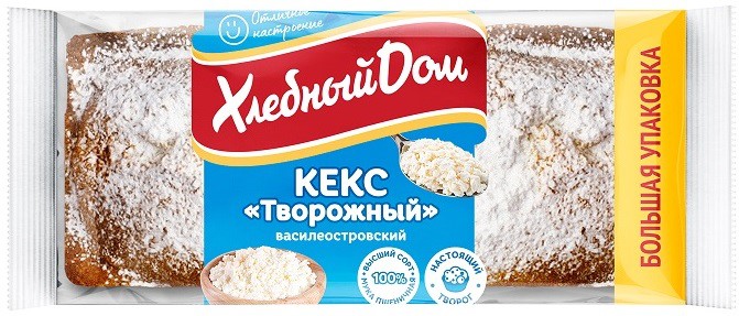 Кекс Хлебный Дом творожный 400г