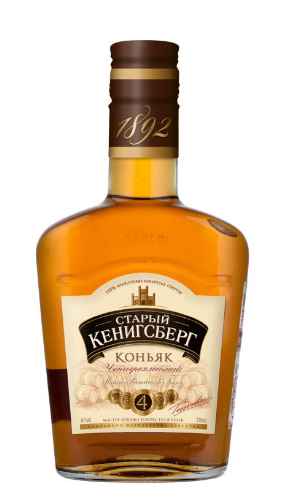 Коньяк Старый Кенигсберг  4 года 40% 0,25л