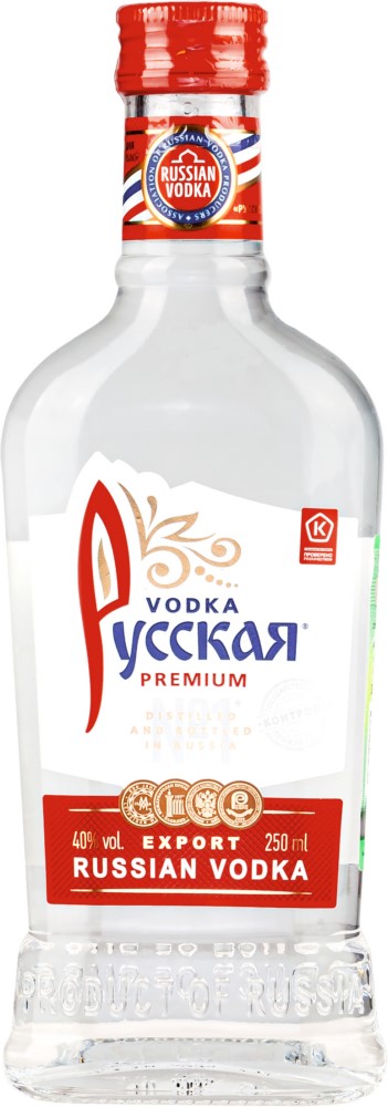 Водка РУССКАЯ 0,25л