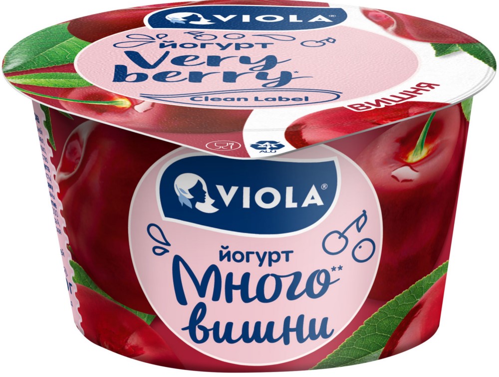 Йогурт Виола вишня 2,6%, 180г
