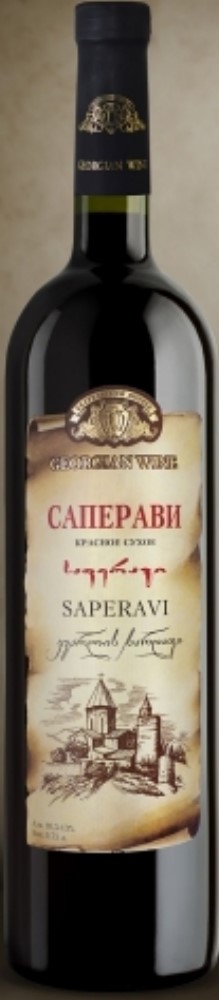 Вино Саперави красное сухое 10,5%-13% 0,75л