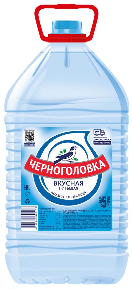 Вода питьевая артезианская негазированная "Черноголовская" 5л