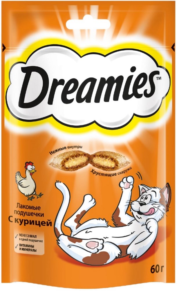 Лакомство для кошек Дримис с курицей 60г