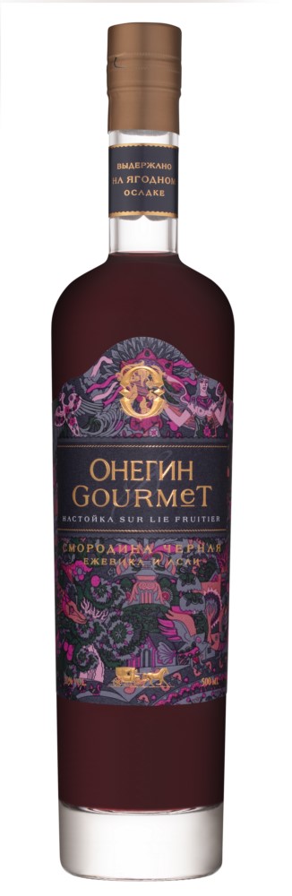 Настойка ОНЕГИН ГУРМЭ ЧЕРНАЯ СМОРОДИНА  сладкая 0,5л