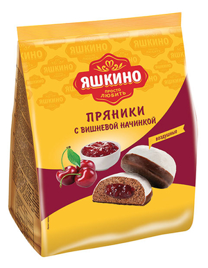 Пряники Яшкино С вишневой начинкой 350г