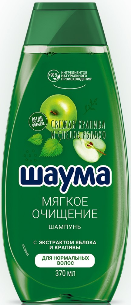Шампунь Шаума Мягкое Очищение Крапива-Яблоко 360мл