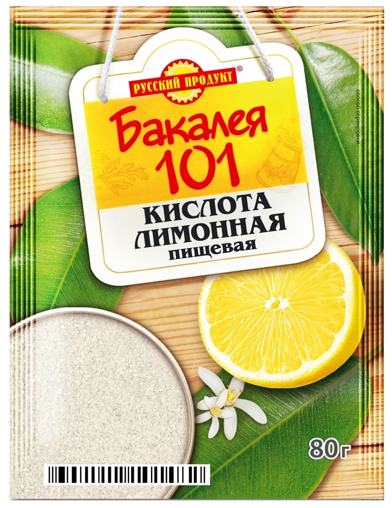 Лимонная кислота 80г Русский продукт