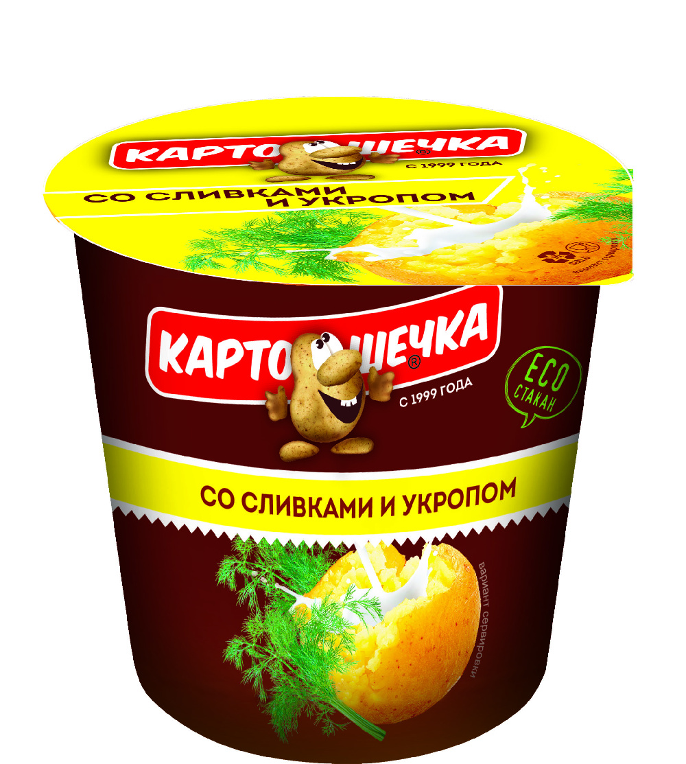 Пюре картофельное Картошечка со сливками и укропом 38г