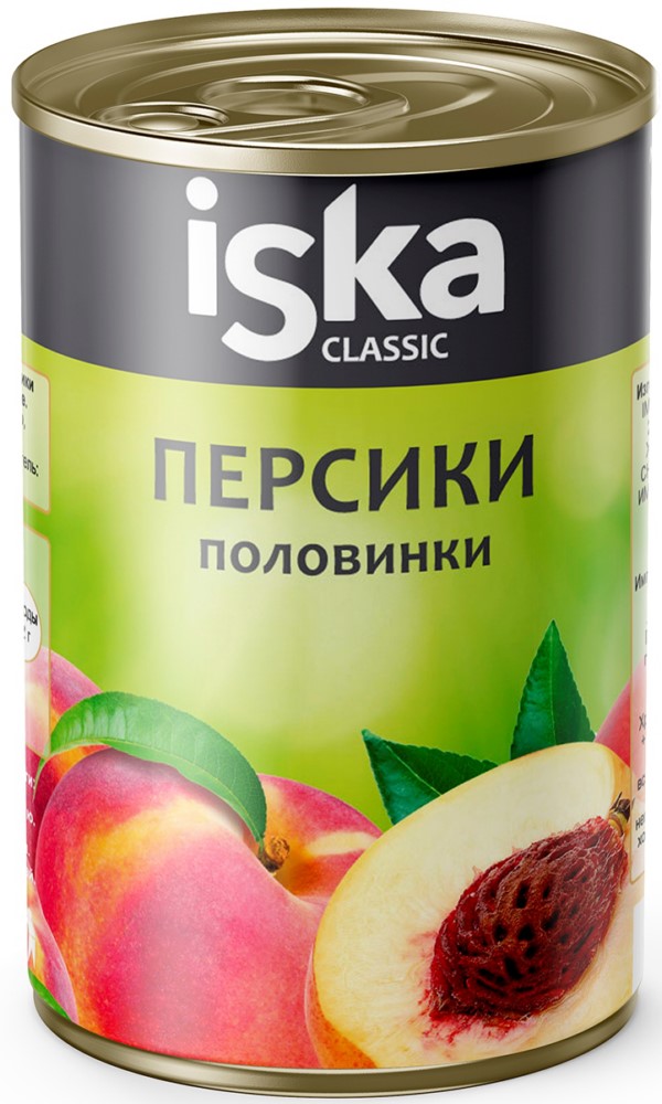 Персики половинки 425мл ИСКА
