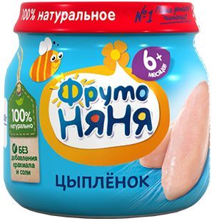 Пюре ФрутоНяня цыпленок 80г