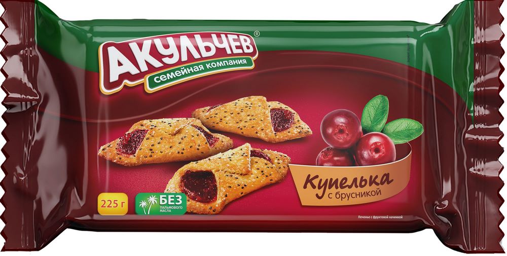 Купелька с брусникой 225г
