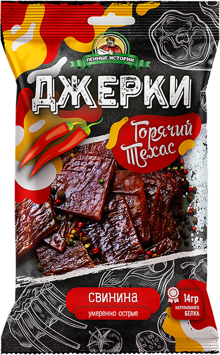 Джерки свиные Горячий Техас 45г Пенные истории