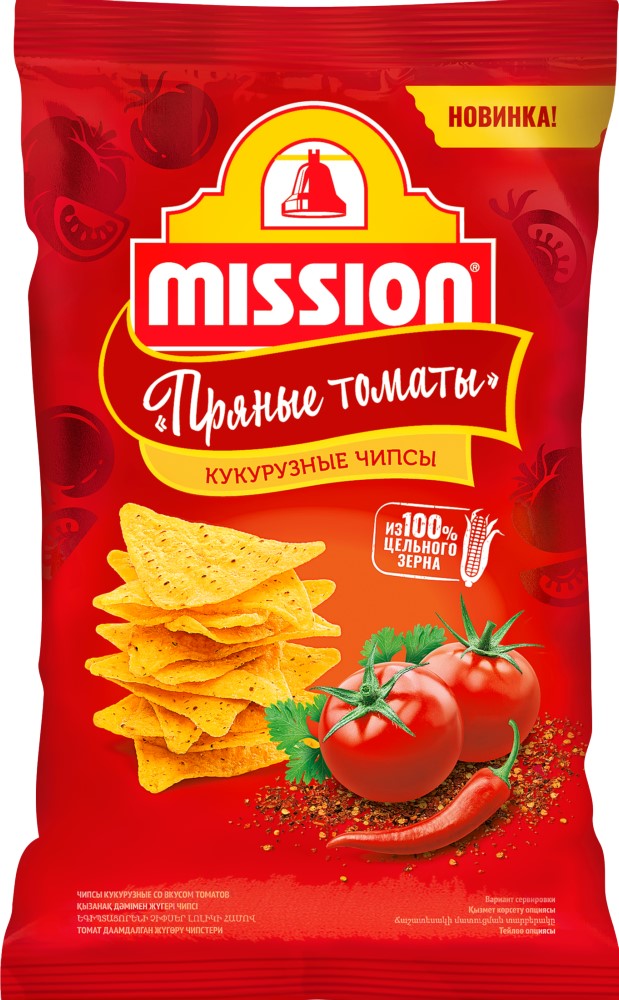 Чипсы кукурузные Миссион Томат 150г
