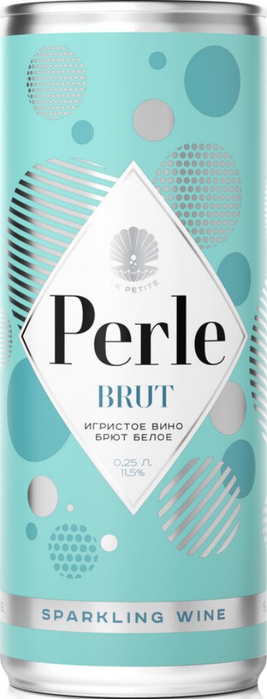 Вино игристое Ла Петит Перле белое брют 0,25л