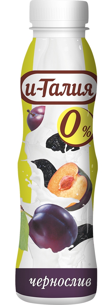 Напиток И-Талия йогуртовый со вкусом чернослива обезжиренный 330г
