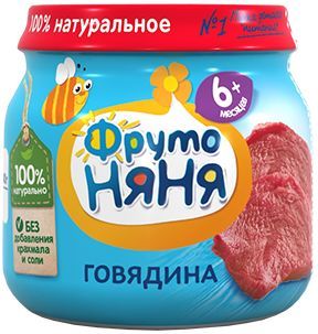 Пюре Фрутоняня говядина 80г