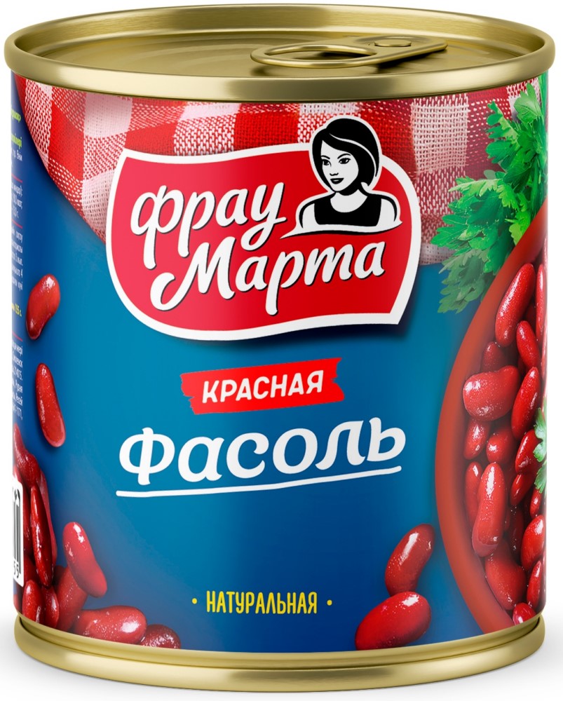 Фасоль Фрау Марта красная в собственном соку 310г