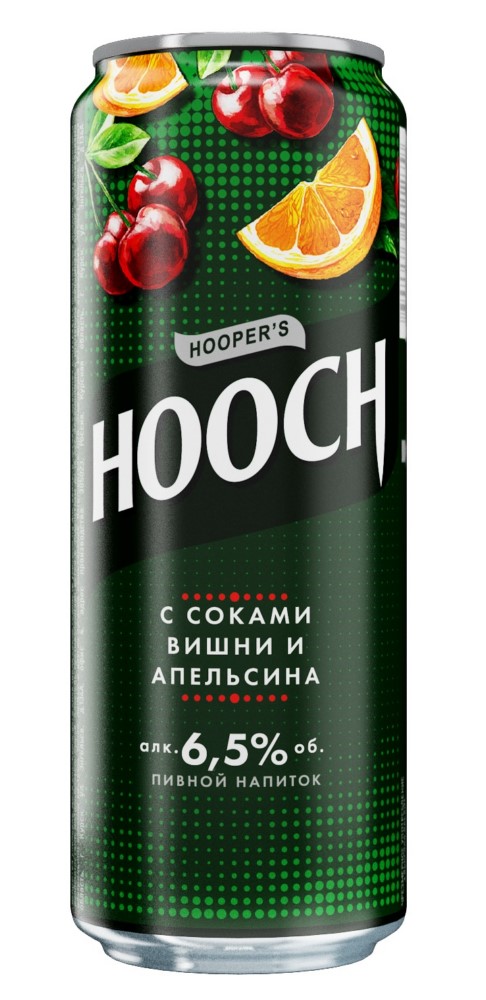 Пивной напиток Хуууч Супер с соками вишни и апельсина 0,45л