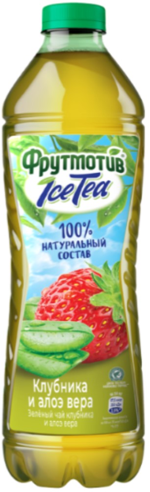 Напиток Айс Ти холодный зеленый чай клубника/алоэ-вера негазированный 1,5л