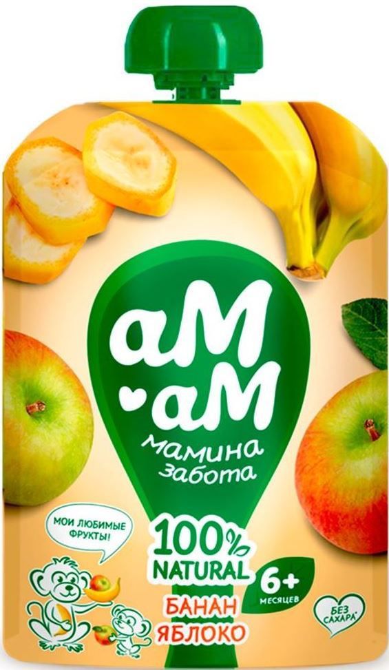 Пюре Ам-ам яблоко/банан 90г