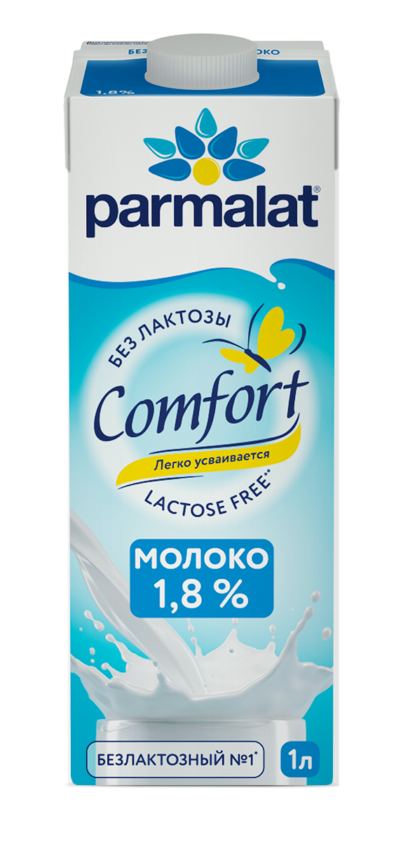 Молоко Parmalat Comfort безлактозное 1,8% 1 л