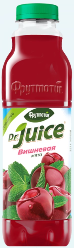 Напиток Фрутмотив сокосодержащий  Др Джюс вишневая мята 0,9л