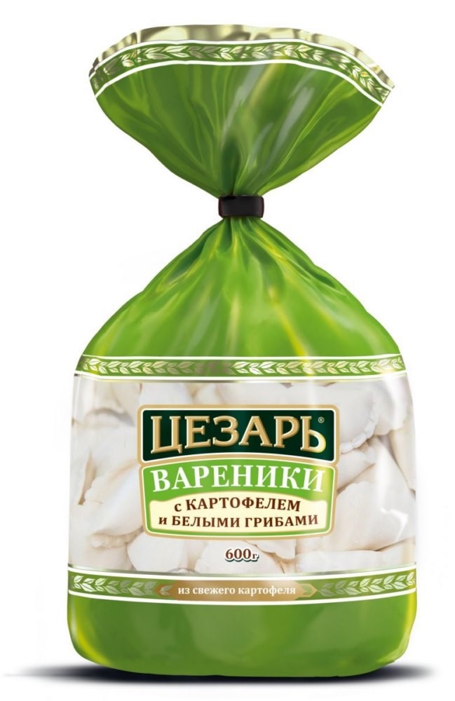 Вареники Цезарь с картофелем и грибами 600г