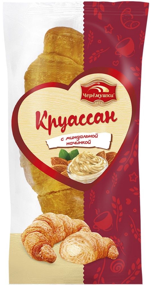 Круассан с миндальной начинкой 80г Черемушки