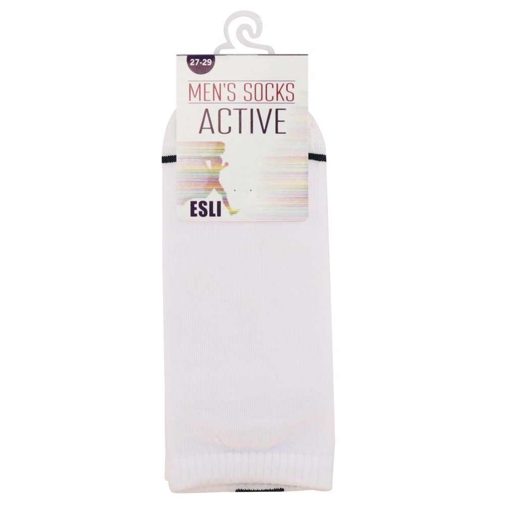 Носки мужские E ACTIVE белые р.27-29