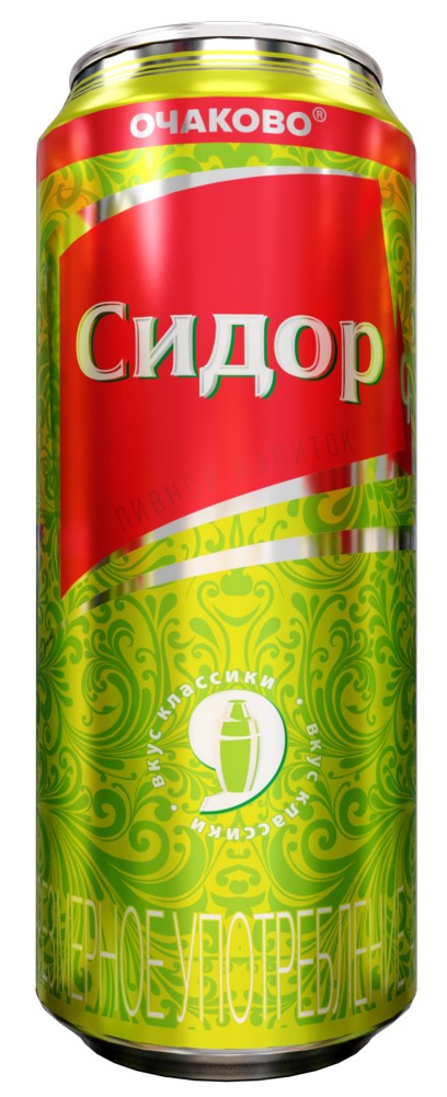 Пивной напиток Сидор особый Очаковский пастеризованный нефильтрованный осветленный 0,45л