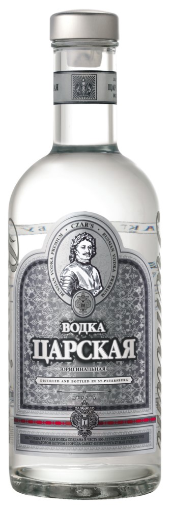 Водка Царская оригинальная 40% 0,5л