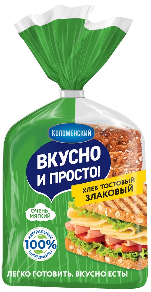 Хлеб Коломенское Тостовый злаковый 250г