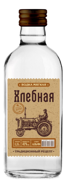 Водка Хлебная 0,25л