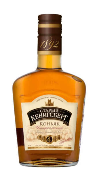 Коньяк Старый Кенигсберг  4 года 40% 0,25л