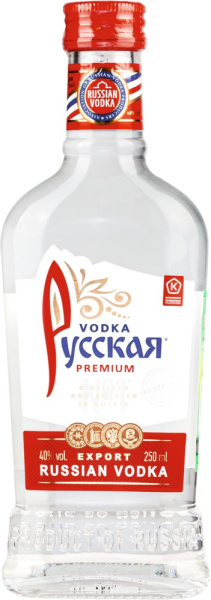 Водка РУССКАЯ 0,25л