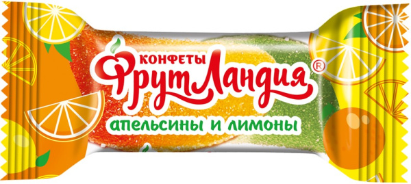 Конфеты Фрутландия Апельсинов и Лимонов 1кг Славян