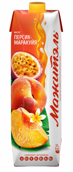 Напиток сывор-молочный Мажитель персик/маракуйя 950г