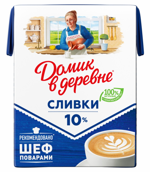 Сливки Домик в деревне 10% 200г