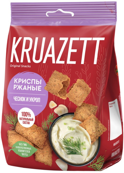 Криспы Круазетт с чесноком и укропом 70г