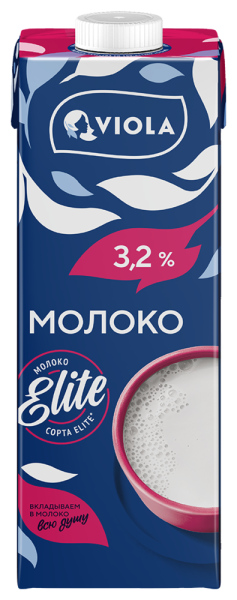 Молоко Виола 3,2% 973мл