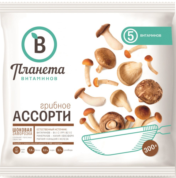 Грибное ассорти Планета Витаминов 300г