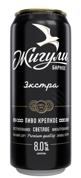 Пиво Жигули Барное Экстра светлое фильтрованное 0,43л