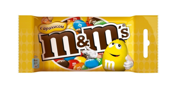 Конфеты М&M с арахисом 45г