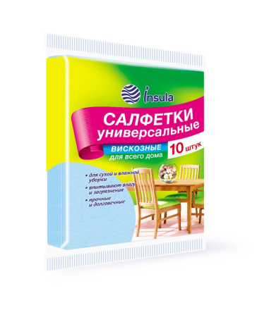 Салфетки универсальные вискозные Русалочка 10шт