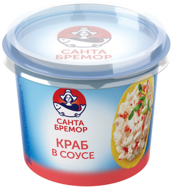 Паста Санта Бремор Краб в соусе имитация 150г