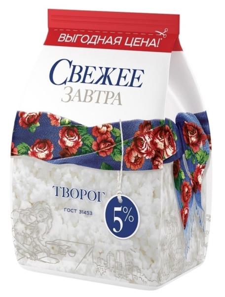 Творог Свежее Завтра 5% 400г