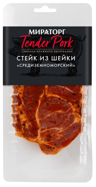 Стейк Мираторг свиной из шейки Средиземноморский 280г